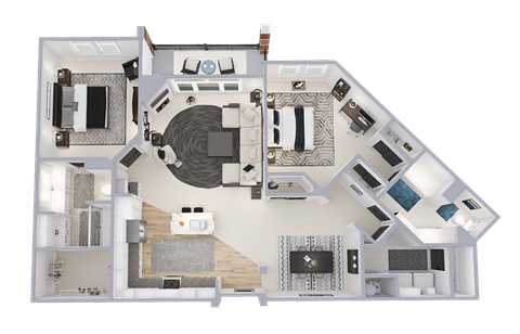 a floor plan of a house